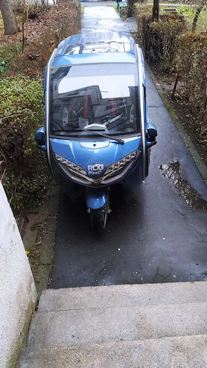 Mașină electrică cu 3 roți RDB T-414, 1200W, 72V 58Ah, 100 km, 25 km h, 2 locuri - imagine 3