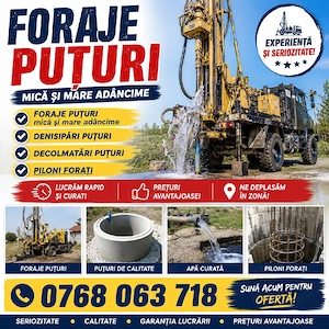 foraje puțuri  - imagine 2