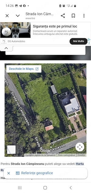 Vind teren intravilan Gai,Arad,str. Cimpineanu6-8,colt cu str. Bogdan Voievod