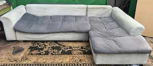Coltar Extensibil cu Lada; Canapea cu Saltea 240x145 cm; Pat