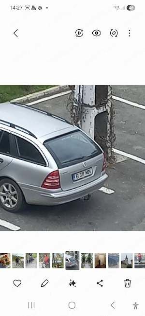 Vând auto Mercedes-Benz c180 Kompressor, culoare argintie, benzină,  automată, 2005 an fabricație, c
