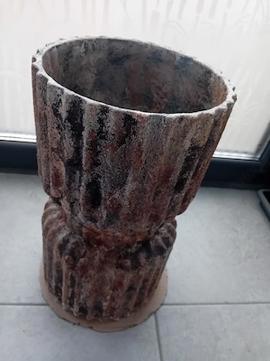 Ghiveci fără drenage decorativ cu efect rugina si oxidare