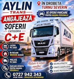Angajez șofer profesionist categoria C+E