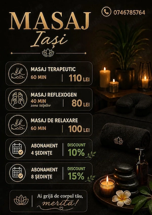 Masaj terapeutic relaxare reflexogen
