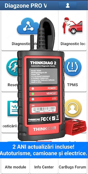 Thinkdiag 2 Professional – Diagnoza Ediție Multi-Soft (X-Diag | Diagzone | Thinkdiag+)tester Nou! - imagine 4