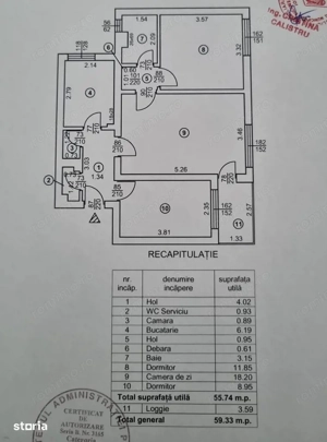 Apartament  3 camere zona Titan - Piata Minis - imagine 9