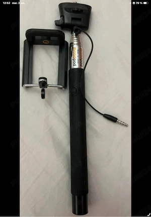 Selfie stick cu fir-extensibil