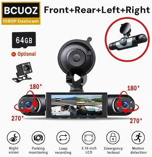 Camere de securitate pentru masina 1080P kit complet , acoperire 360°