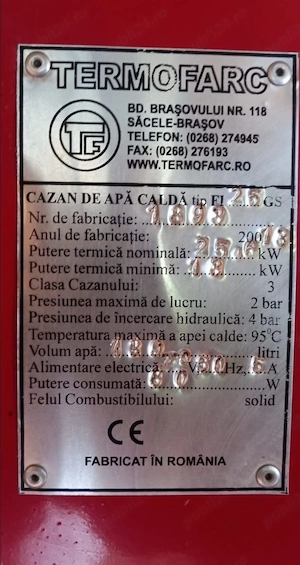 Centrala termica pe lemne cu gazeificare