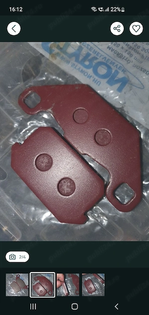 set placute  roata spate stanga linhai 300 - imagine 4