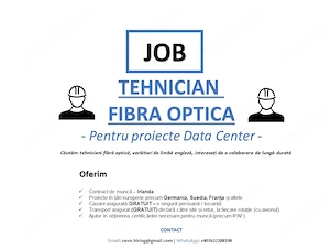 Munca - Fibra Optica - Proiecte in tari europene