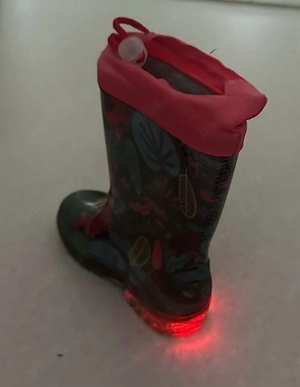 Cizme de ploaie Crocodillo mărimea 27 cu LED-uri, impermeabile, stare foarte bună