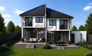 Duplex modern cu terasa si curte privata in Borhanci