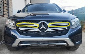 Banda de protectie grila radiator Mercedes-Benz GLC (X253) 2015-2019