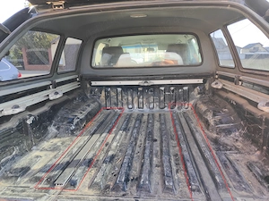 Sistem ancorare, bare/ sine pentru bena Nissan Navara