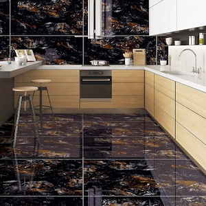 Gresie Midnight Black, 60 x 120 cm