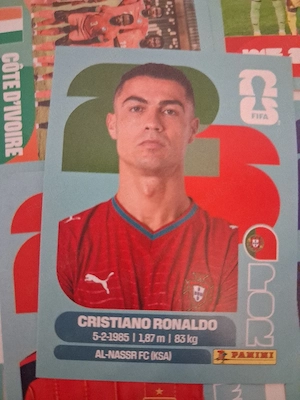 sticker ronaldo panini world cup 2026