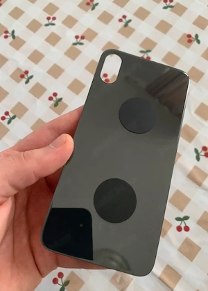 Sticla spate iPhone x negru