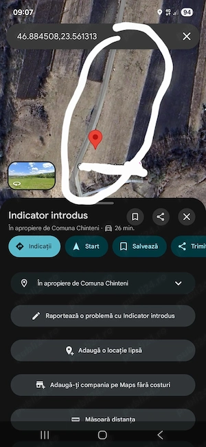 Vand teren intravilan în com. Chinteni - imagine 5