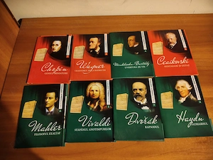 Vând 8 dvd uri muzica clasică Chopin Ceaikovski Haydn