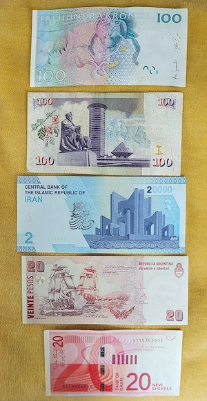 Bancnote straine - diverse tari