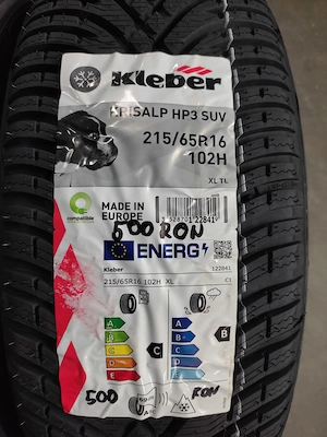 2 anvelope Noi 215/65/16 KLEBER M+S - imagine 2