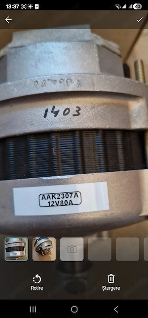 Alternator AAK2307, 12V, 80A