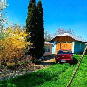 Casă, patru camere, locuibilă imediat, plus teren 3300 metri pătrați, plus anexe ,liniște, aproape d