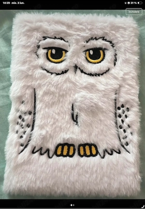 Agendă pufoasă Harry Potter Hedwig