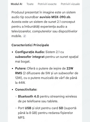 Vând  soundbar cu subwufer - imagine 3