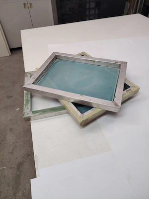Masa serigrafie + 4 rame din aluminiu + 4 raclete din aluminiu - imagine 2