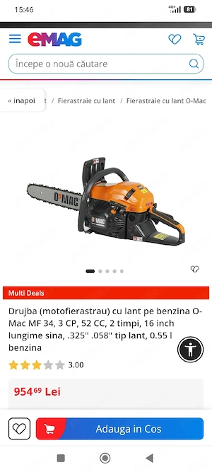 vănd drujbă OMac foarte buna  - imagine 5