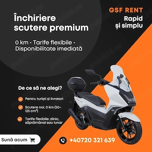 Inchiriere scutere livrari, turism
