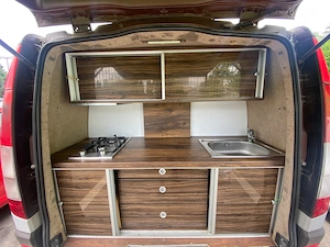 Campervan   Autorulota Mercedes Vito 2005, AC, Vebasto, Vopsea Raptor - imagine 6