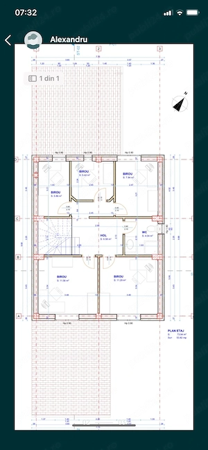 Spatiu comercial(amenajat pentru activitate medicala) stradal Unirii Corbeanca langa DN1