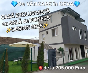 Casa exclusivista cu sala de fitness la parter  design 2025