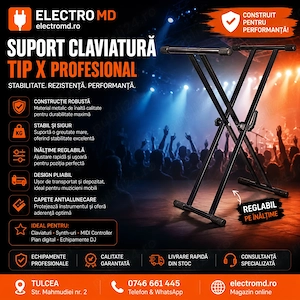 Suport Claviatură Tip X Profesional Reglabil