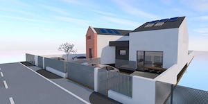 TEREN INTRAVILAN CARANSEBES cu proiect autorizat de casa tip duplex. - imagine 5