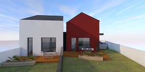 TEREN INTRAVILAN CARANSEBES cu proiect autorizat de casa tip duplex. - imagine 4