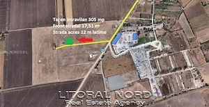 Exclusivitate-Techirghiol, teren intravilan, 305 mp, deschidere la strada de 17m - imagine 4