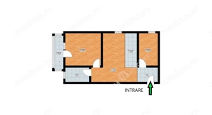 Apartament 3 camere decomandate balcon loc parcare zona Turnisor Sibiu - imagine 7