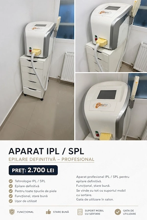 Aparat IPL   SPL profesional pentru epilare definitivă