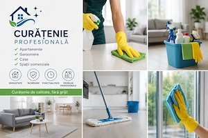 Curățenie Profesională Apartamente, Garsoniere și Case | București | Prețuri Avantajoase
