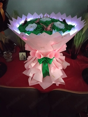 Buchet Gigantic Flori Satin 200 lei! - imagine 2