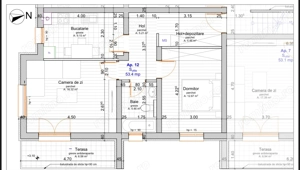 Apartament 2 camere Giroc, 53 mp, AC, smart home, zona Esso - imagine 3