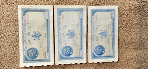 3 bancnote 5000 lei puse in circulatie in perioada 1944,1945