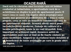 OCAZIE   Duplex la preț de apartament   P+1+M cu contorizare independentă