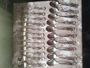 Set de tacâmuri vintage argintat 