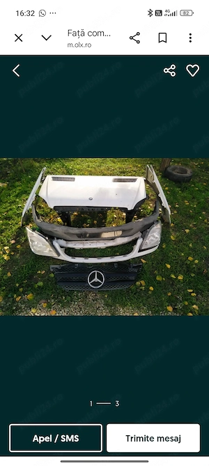 Vand Fata Completa pentru Mercedes Sprinter 2 2.2 CDI Euro 5, an 2013 2014 2015 - imagine 4