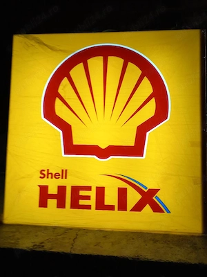 firmă luminoasă SHELL